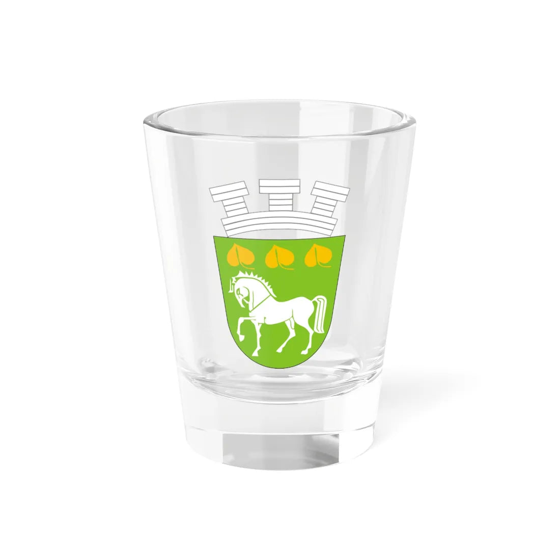 Coat of arms of Krumovgrad (Bulgaria) (Coat of Arms) Shot Glass 1.5oz 1.5oz - Go Mug Yourself