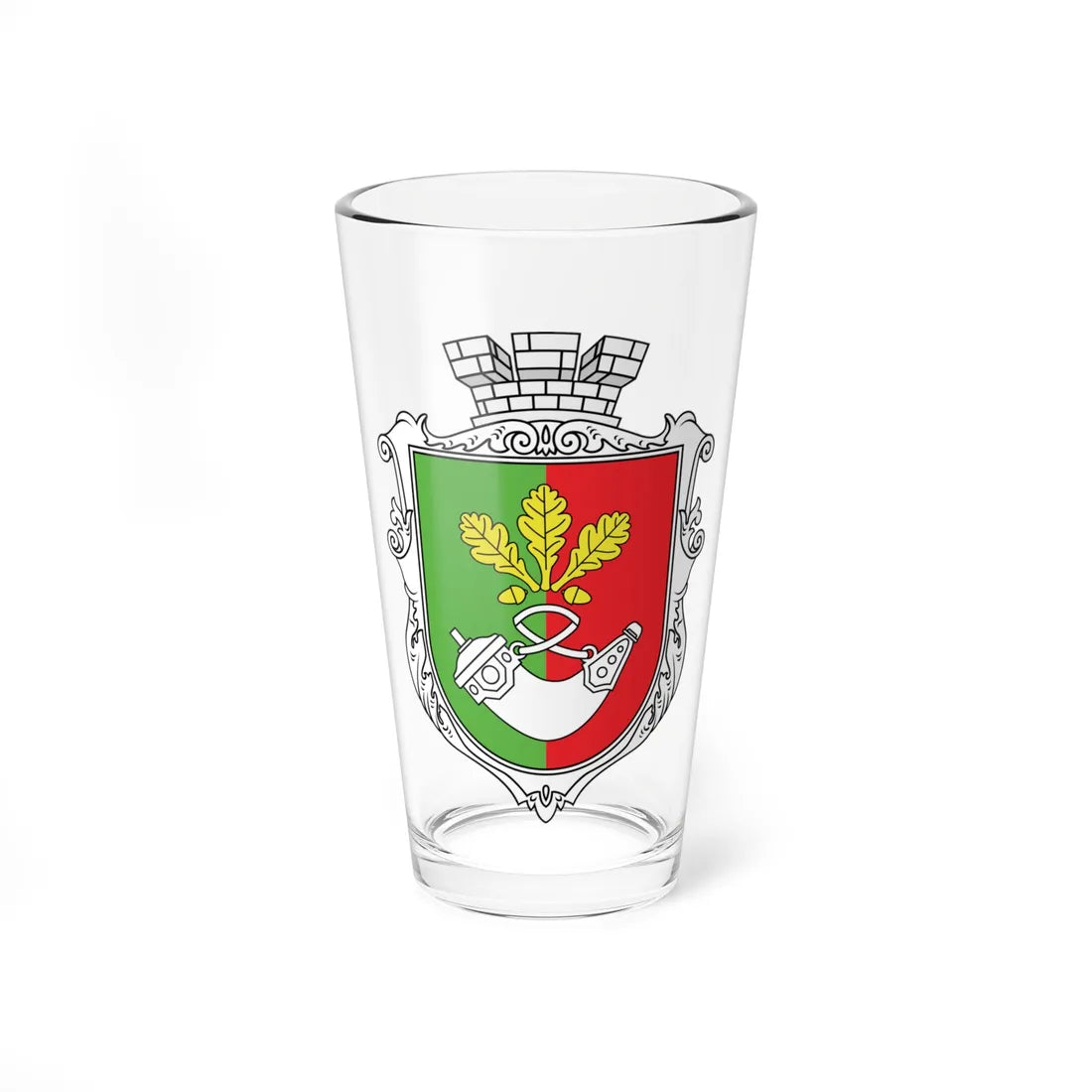 Coat of Arms of Kryvyi Rih (Ukraine) (Coat of Arms) Pint Glass 16oz 16oz - Go Mug Yourself