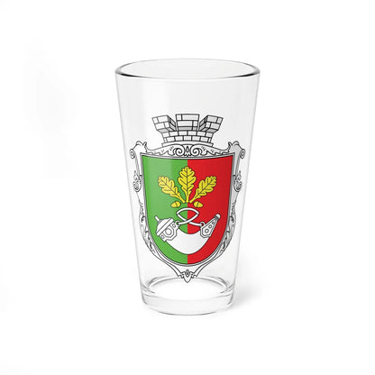 Coat of Arms of Kryvyi Rih (Ukraine) (Coat of Arms) Pint Glass 16oz 16oz - Go Mug Yourself
