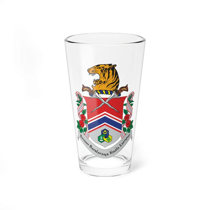 Coat of Arms of Kuala Lumpur (Malaysia) (Coat of Arms) Pint Glass 16oz 16oz - Go Mug Yourself