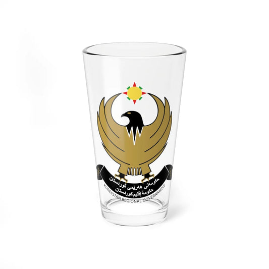 Coat of arms of Kurdistan Regional Government (Iraq) (Coat of Arms) Pint Glass 16oz 16oz - Go Mug Yourself