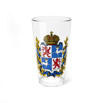 Coat of arms of Kurlandia Governorate 1856 (Latvia) (Coat of Arms) Pint Glass 16oz 16oz - Go Mug Yourself