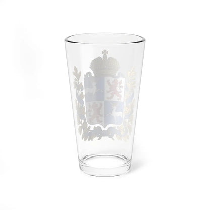 Coat of arms of Kurlandia Governorate 1856 (Latvia) (Coat of Arms) Pint Glass 16oz - Go Mug Yourself