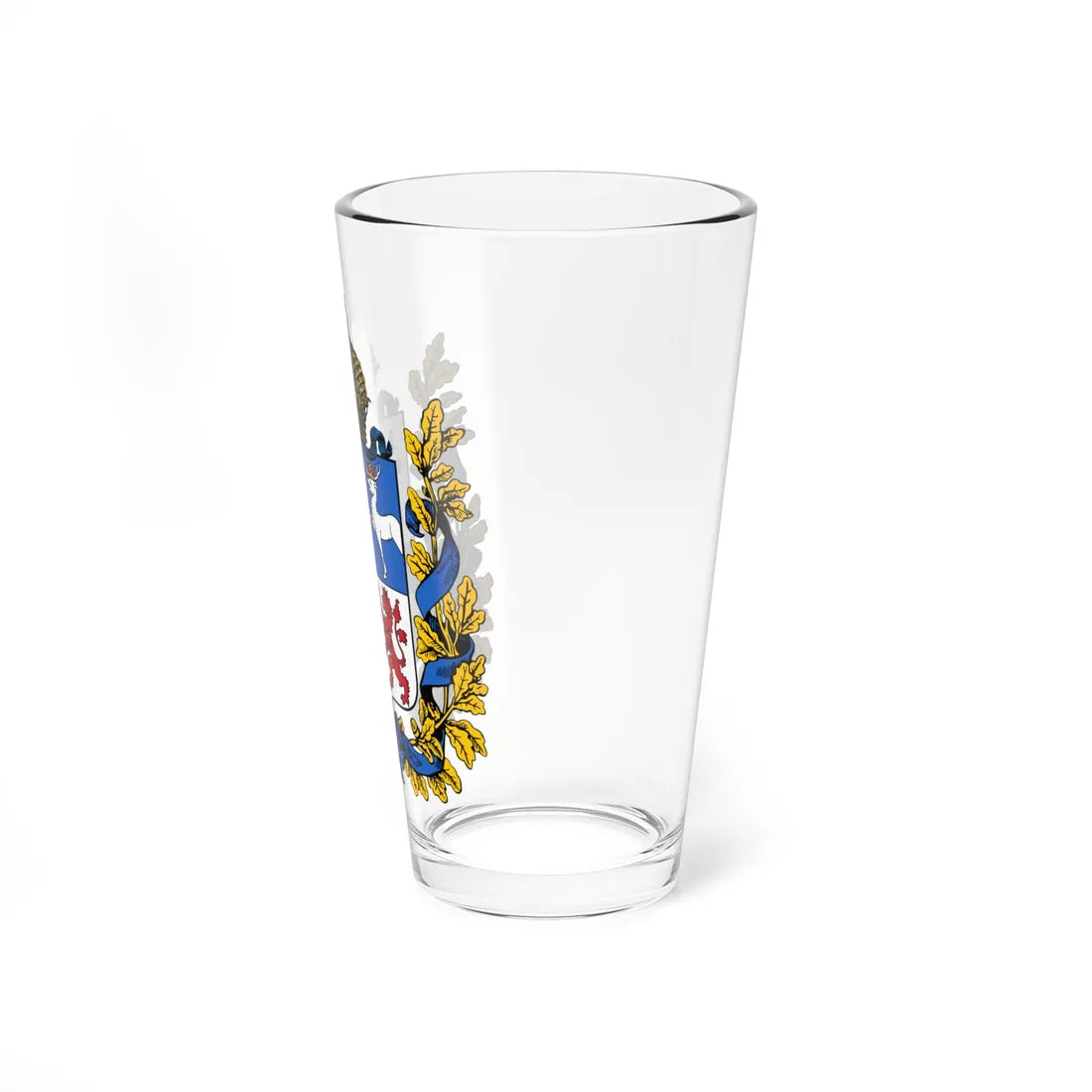 Coat of arms of Kurlandia Governorate 1856 (Latvia) (Coat of Arms) Pint Glass 16oz - Go Mug Yourself