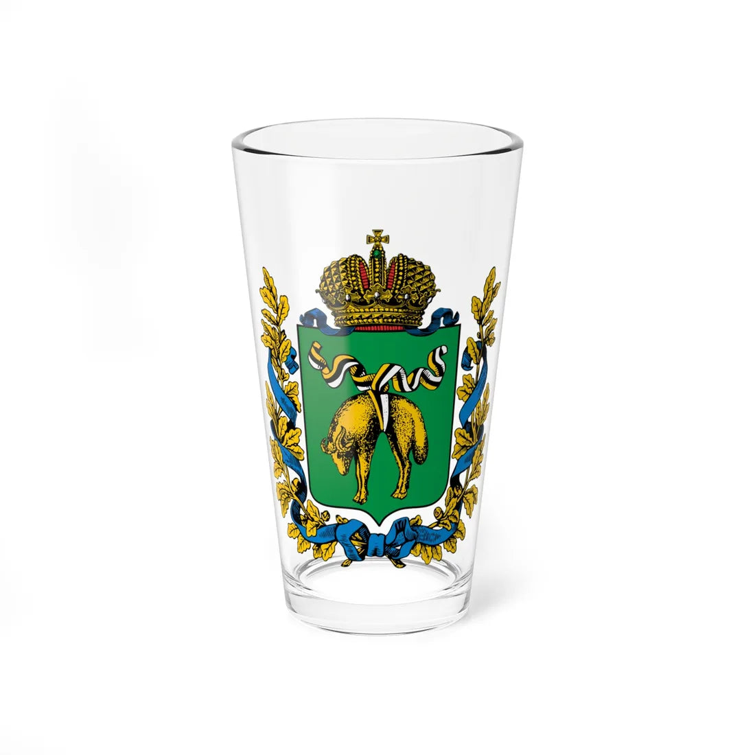 Coat of arms of Kutais Governorate (Russia) (Coat of Arms) Pint Glass 16oz 16oz - Go Mug Yourself