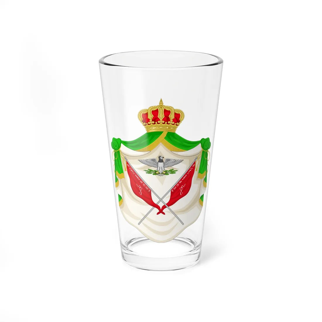 Coat of Arms of Kuwait 1940-1956 (Kuwait) (Coat of Arms) Pint Glass 16oz 16oz - Go Mug Yourself
