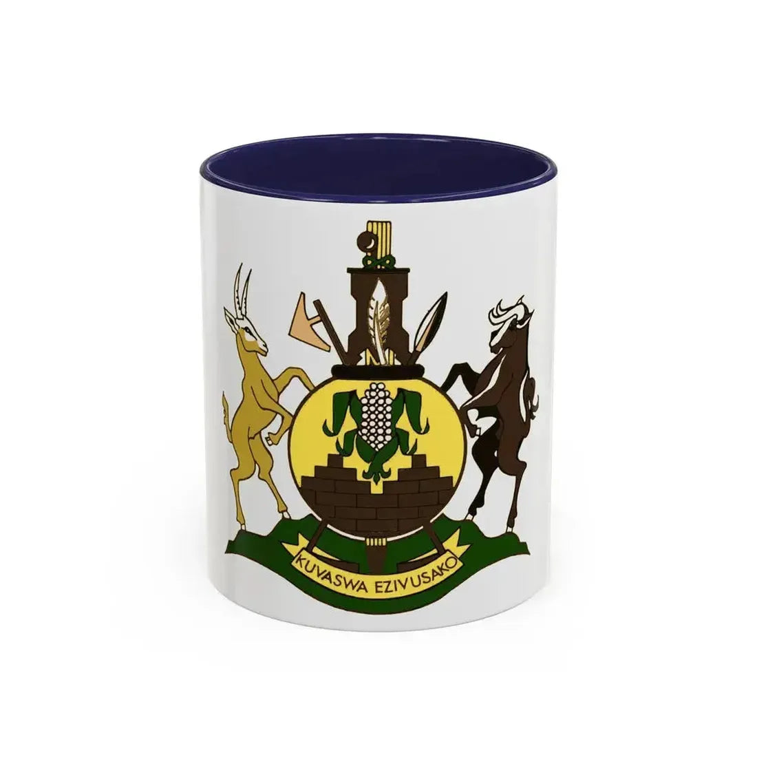 Coat of arms of KwaNdebele - Accent Coffee Mug 11oz Navy - Go Mug Yourself
