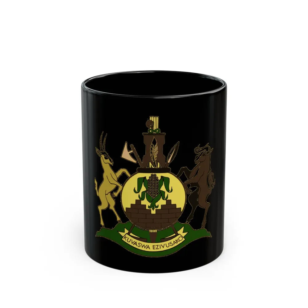 Coat of arms of KwaNdebele - Black Coffee Mug-11oz-Go Mug Yourself