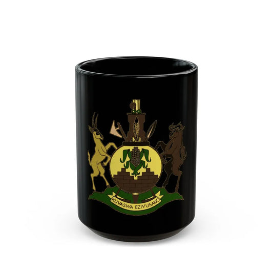 Coat of arms of KwaNdebele - Black Coffee Mug-15oz-Go Mug Yourself