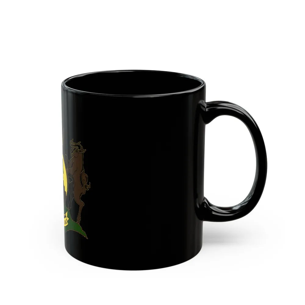 Coat of arms of KwaNdebele - Black Coffee Mug-Go Mug Yourself