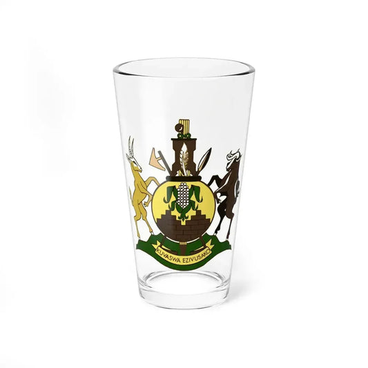 Coat of arms of KwaNdebele - Pint Glass 16oz 16oz - Go Mug Yourself