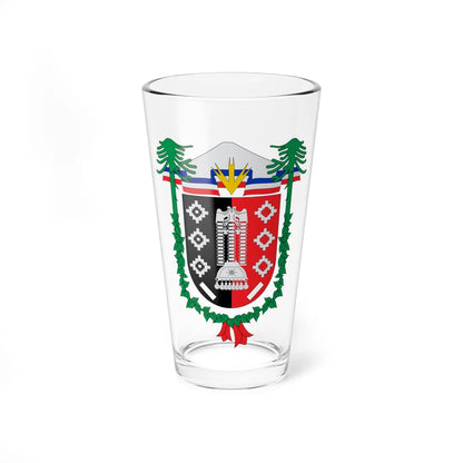 Coat of arms of La Araucania Chile (Chile) (Coat of Arms) Pint Glass 16oz 16oz - Go Mug Yourself