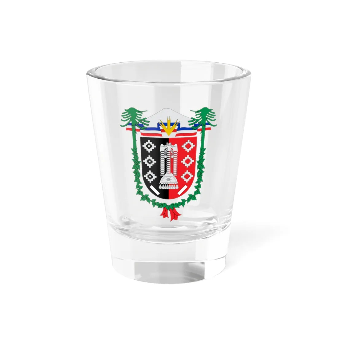 Coat of arms of La Araucania Chile (Chile) (Coat of Arms) Shot Glass 1.5oz 1.5oz - Go Mug Yourself