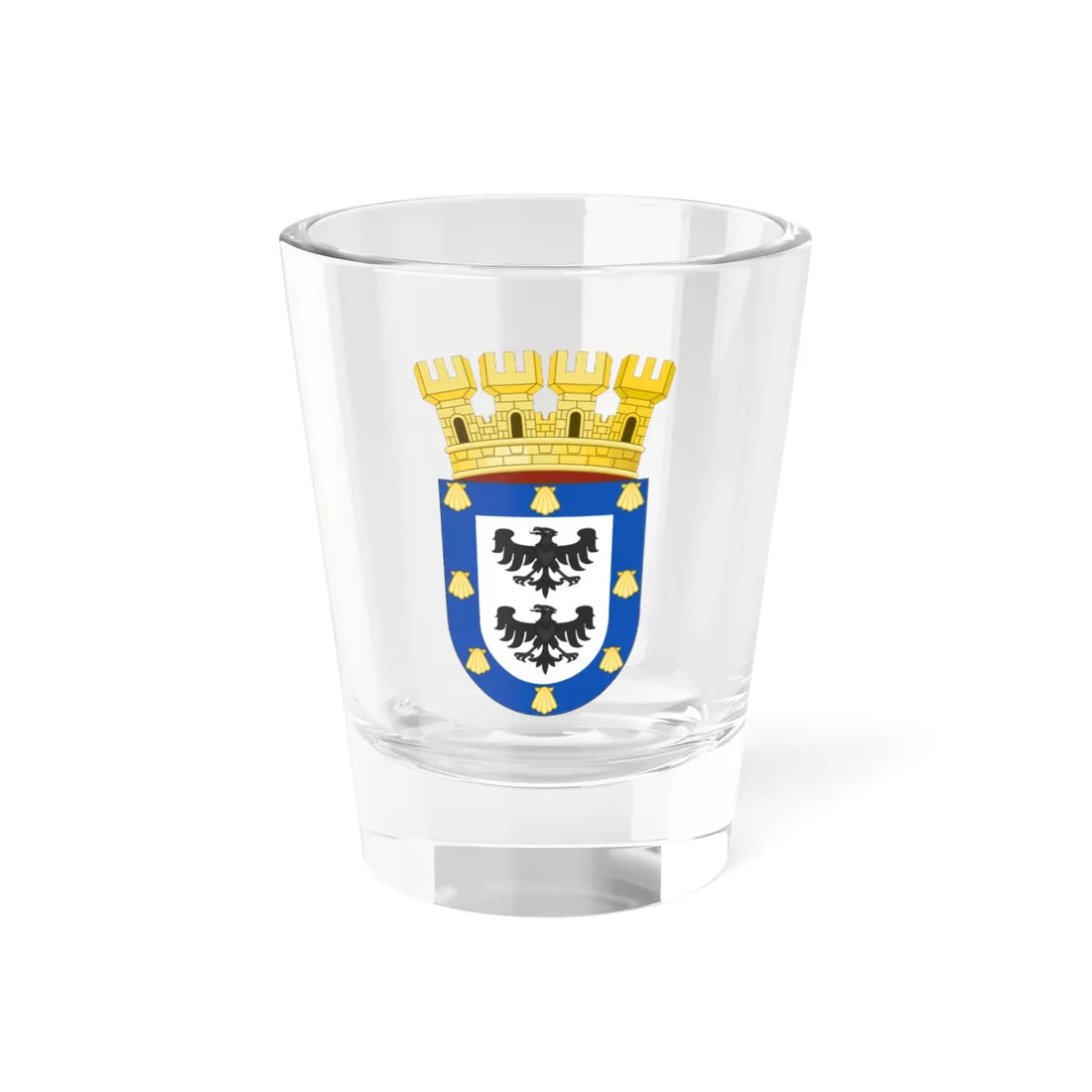 Coat of Arms of La Reina (Chile) (Coat of Arms) Shot Glass 1.5oz 1.5oz - Go Mug Yourself