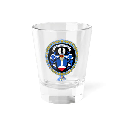 Coat of Arms of Ólafur Ragnar Grimsson Order of the Elephant (Denmark) (Coat of Arms) Shot Glass 1.5oz 1.5oz - Go Mug Yourself