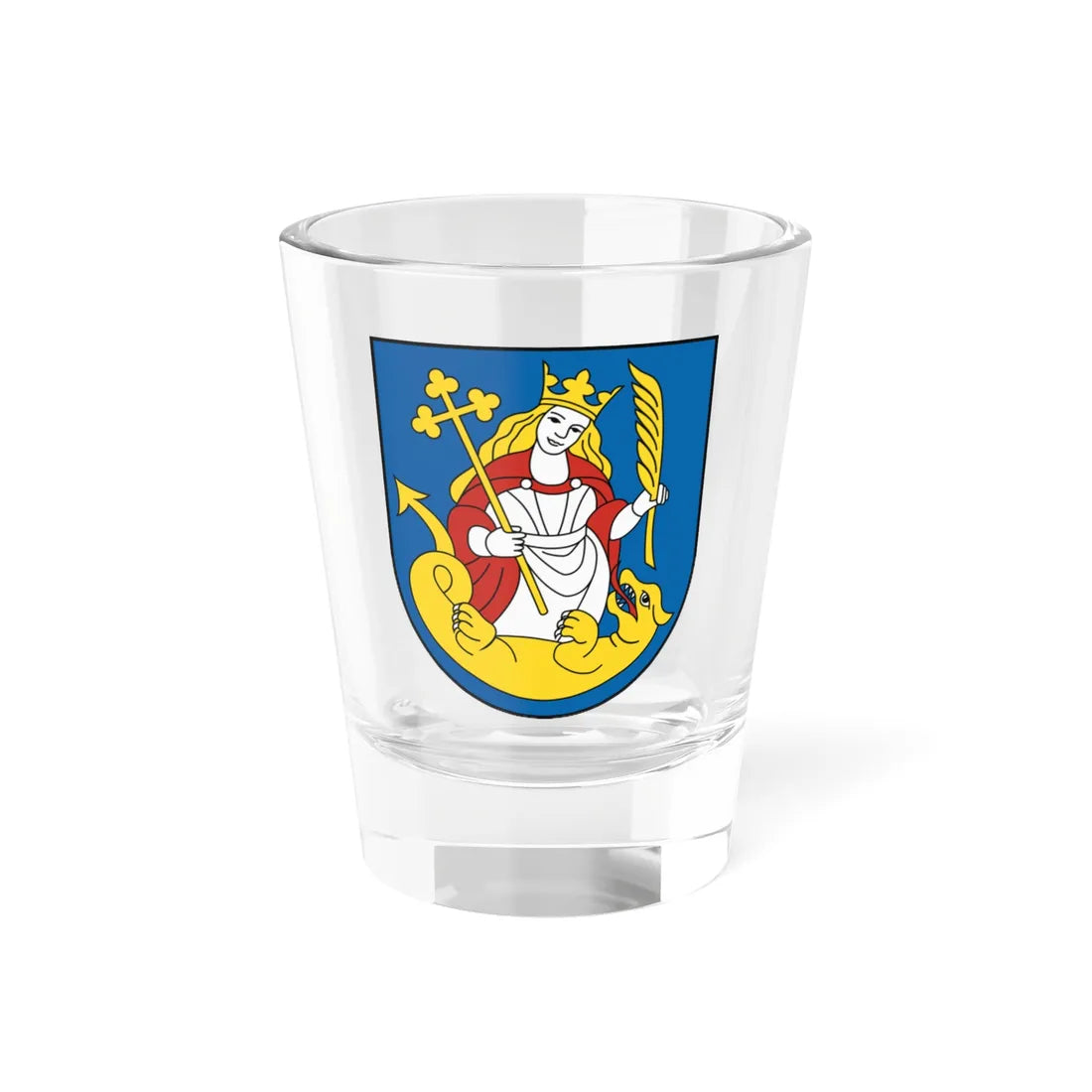 Coat of Arms of Lamač (Slovakia) (Coat of Arms) Shot Glass 1.5oz 1.5oz - Go Mug Yourself