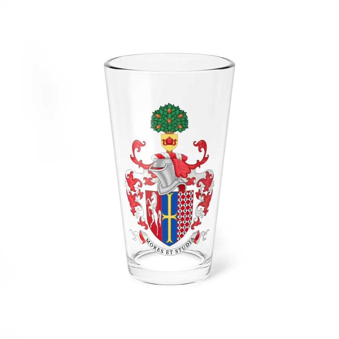 Coat of Arms of Langley Park School for Boys (England) (Coat of Arms) Pint Glass 16oz 16oz - Go Mug Yourself