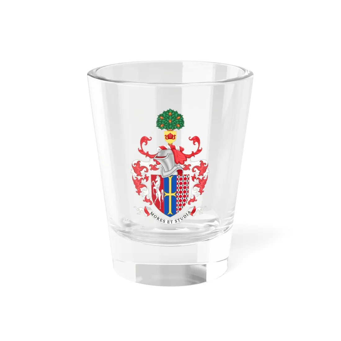 Coat of Arms of Langley Park School for Boys (England) (Coat of Arms) Shot Glass 1.5oz 1.5oz - Go Mug Yourself