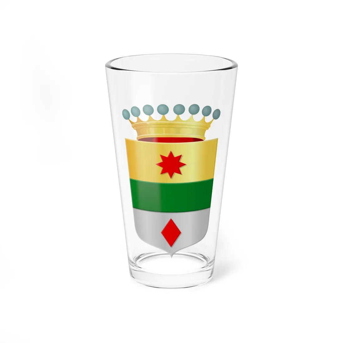 Coat of arms of Lansingerland (Netherlands) (Coat of Arms) Pint Glass 16oz 16oz - Go Mug Yourself
