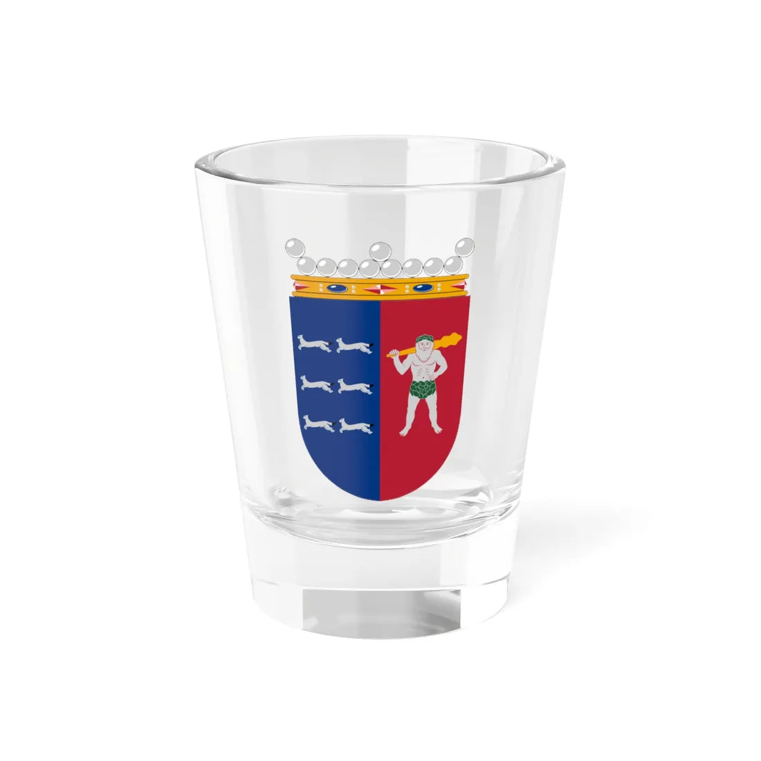 Coat of arms of Lapland Province older (Finland) (Coat of Arms) Shot Glass 1.5oz 1.5oz - Go Mug Yourself