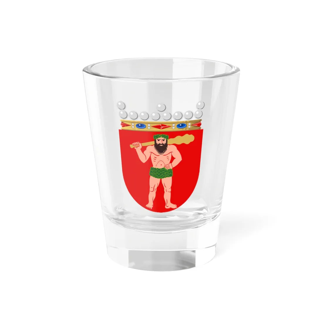 Coat of arms of Laponia (Finland) (Coat of Arms) Shot Glass 1.5oz 1.5oz - Go Mug Yourself