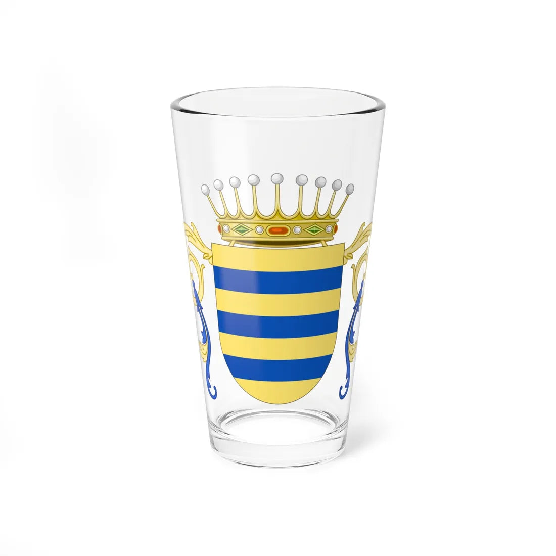 Coat of Arms of Las Condes (Chile) (Coat of Arms) Pint Glass 16oz 16oz - Go Mug Yourself