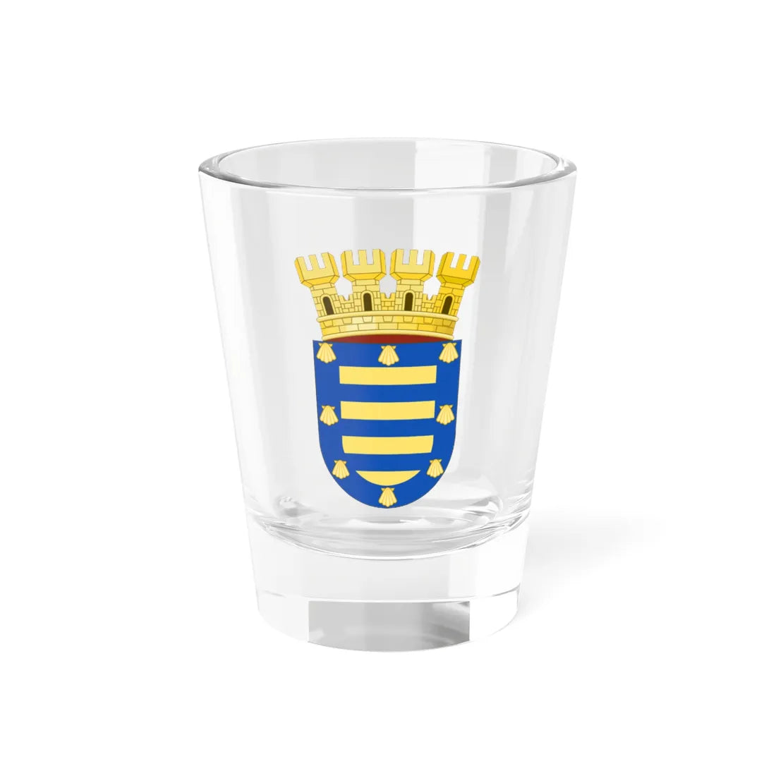 Coat of Arms of Las Condes Traditional Variant (Chile) (Coat of Arms) Shot Glass 1.5oz 1.5oz - Go Mug Yourself