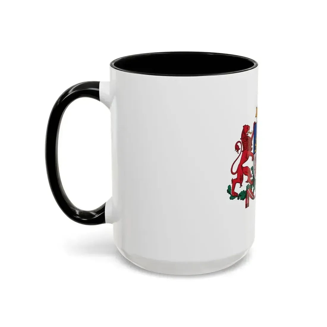 Coat of arms of Latvia - Accent Coffee Mug - Go Mug Yourself