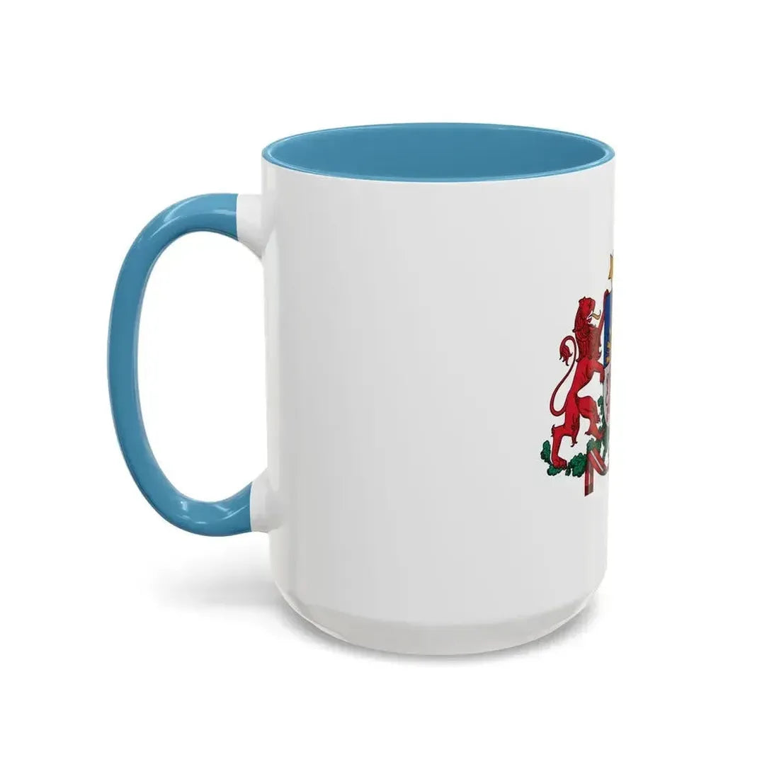 Coat of arms of Latvia - Accent Coffee Mug - Go Mug Yourself