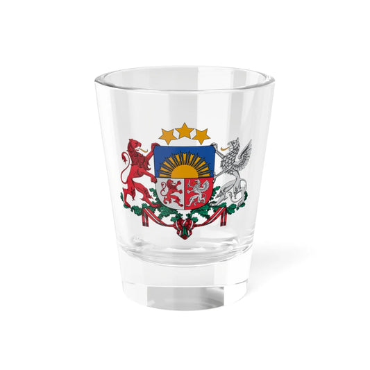 Coat of arms of Latvia (Latvia) (Coat of Arms) Shot Glass 1.5oz 1.5oz - Go Mug Yourself