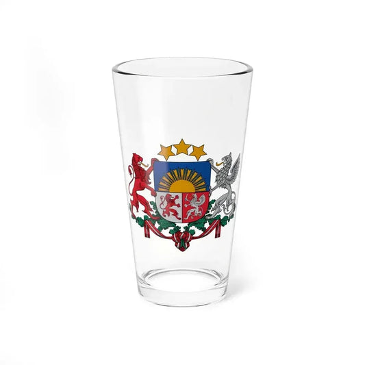 Coat of arms of Latvia - Pint Glass 16oz 16oz - Go Mug Yourself
