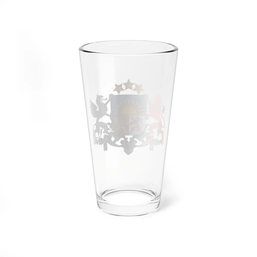 Coat of arms of Latvia - Pint Glass 16oz-Go Mug Yourself