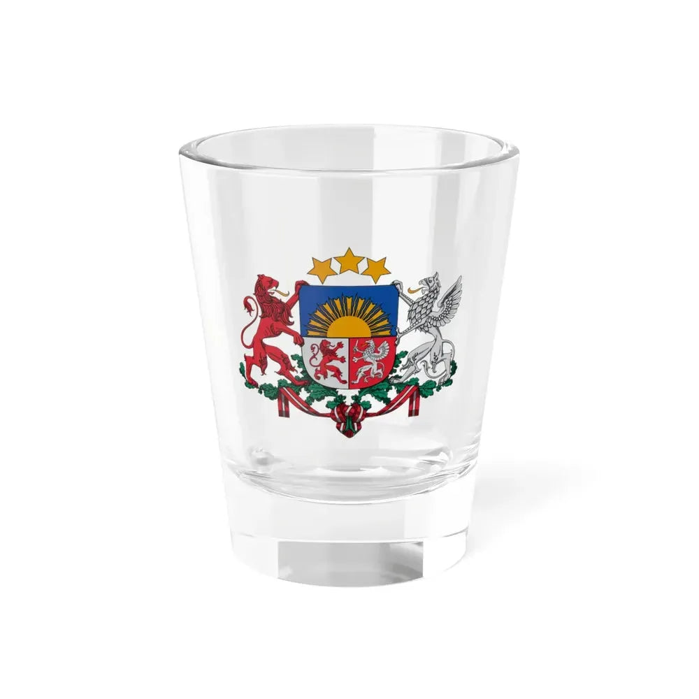 Coat of arms of Latvia - Shot Glass 1.5oz 1.5oz - Go Mug Yourself