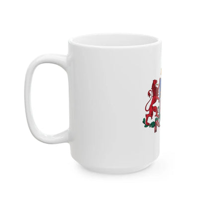 Coat of arms of Latvia - White Coffee Mug-Go Mug Yourself