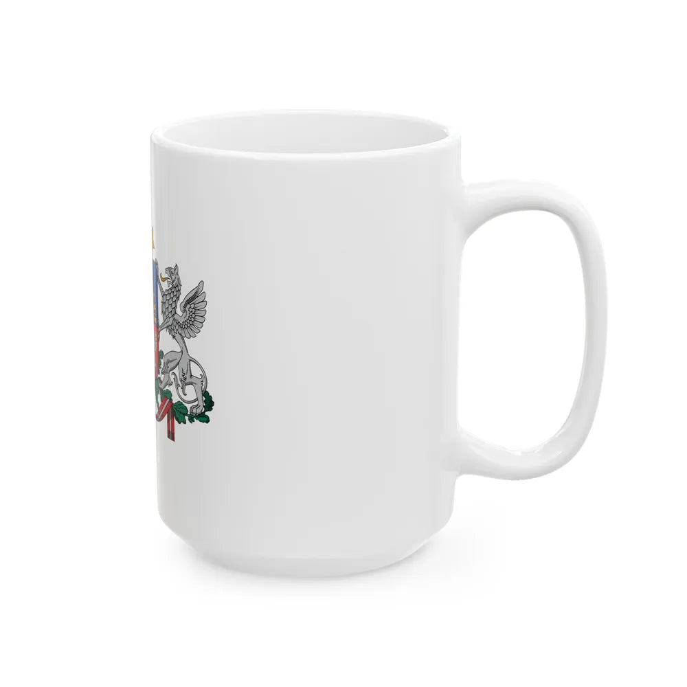 Coat of arms of Latvia - White Coffee Mug-Go Mug Yourself