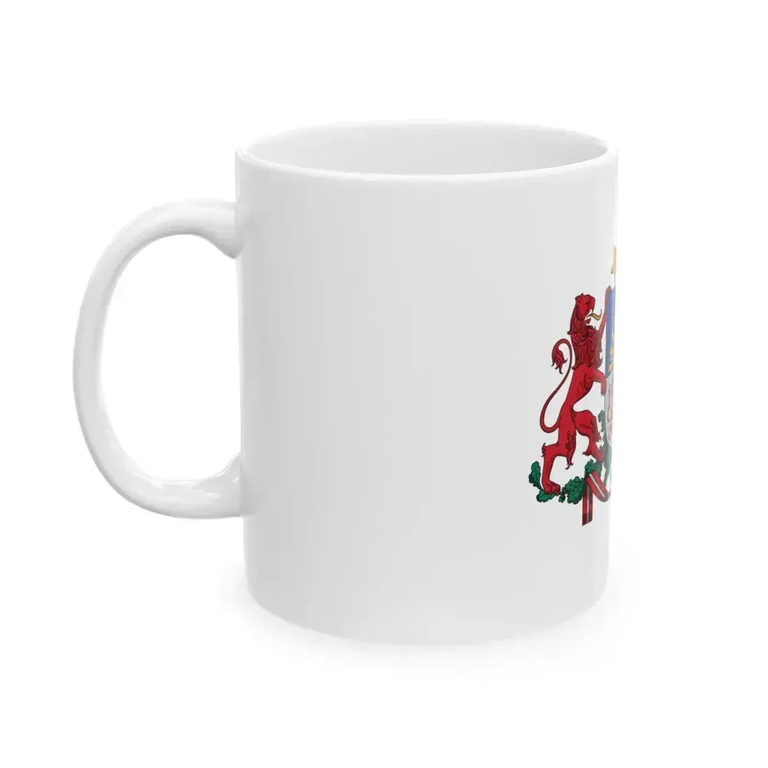 Coat of arms of Latvia - White Coffee Mug - Go Mug Yourself