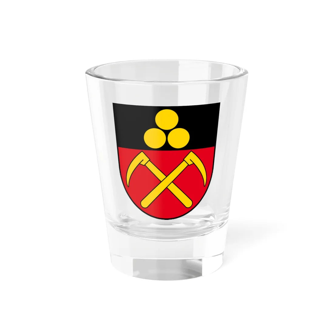 Coat of arms of Lausen BL (Switzerland) (Coat of Arms) Shot Glass 1.5oz 1.5oz - Go Mug Yourself