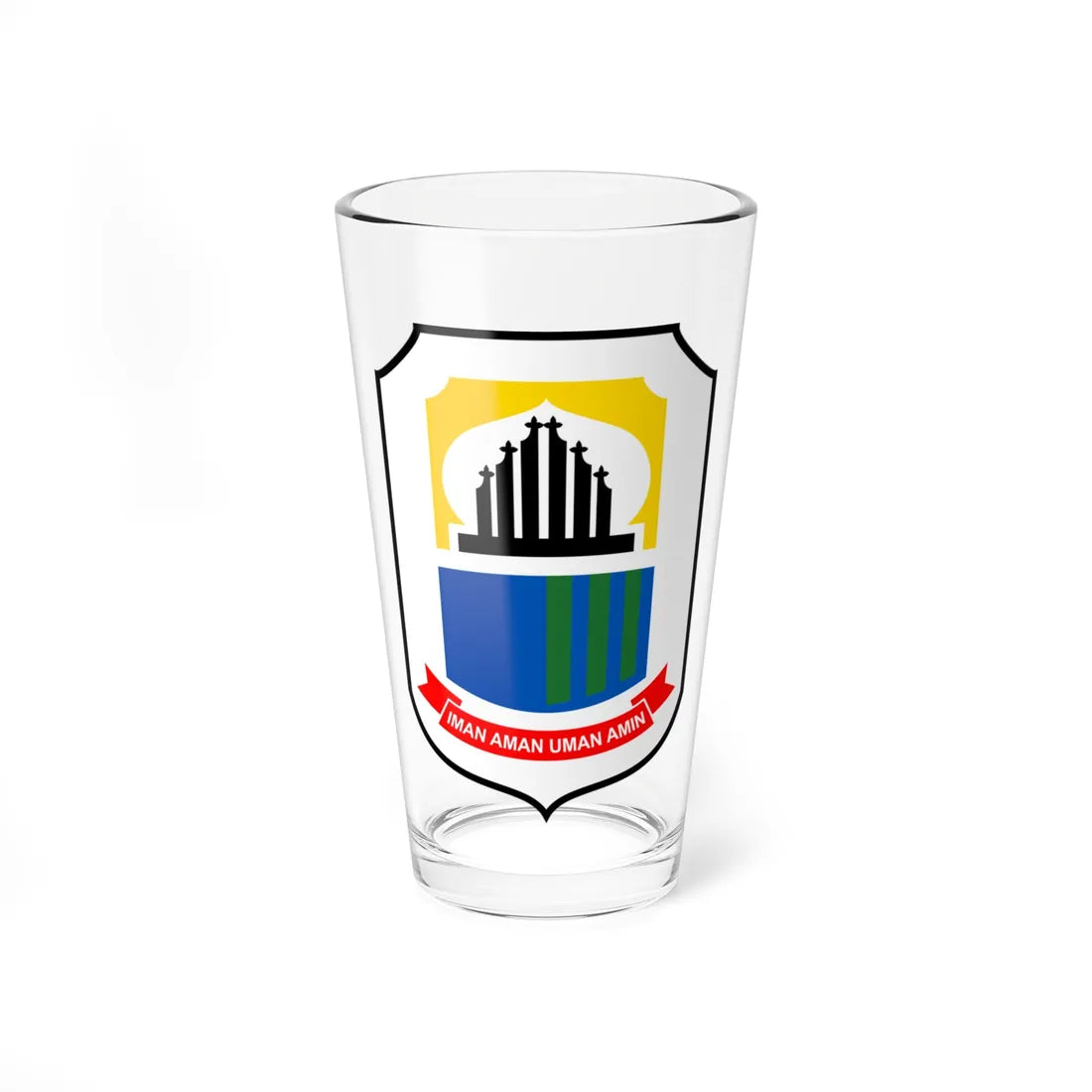 Coat of arms of Lebak (Indonesia) (Coat of Arms) Pint Glass 16oz 16oz - Go Mug Yourself