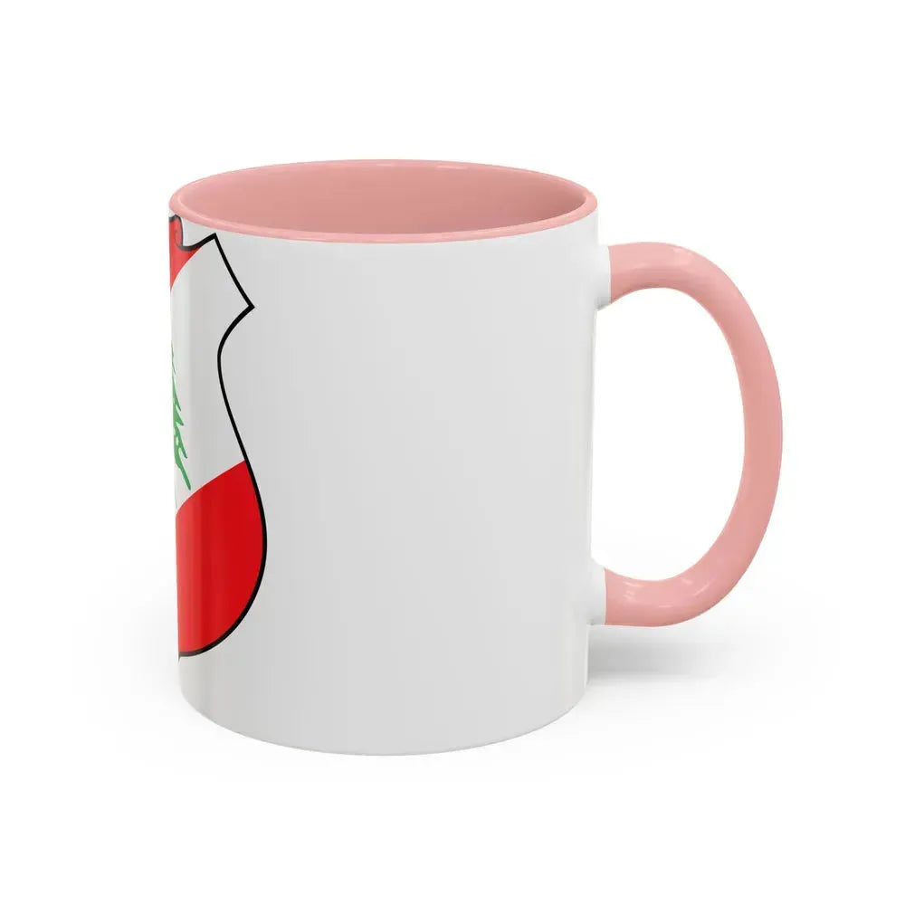 Coat of arms of Lebanon - Accent Coffee Mug - Go Mug Yourself