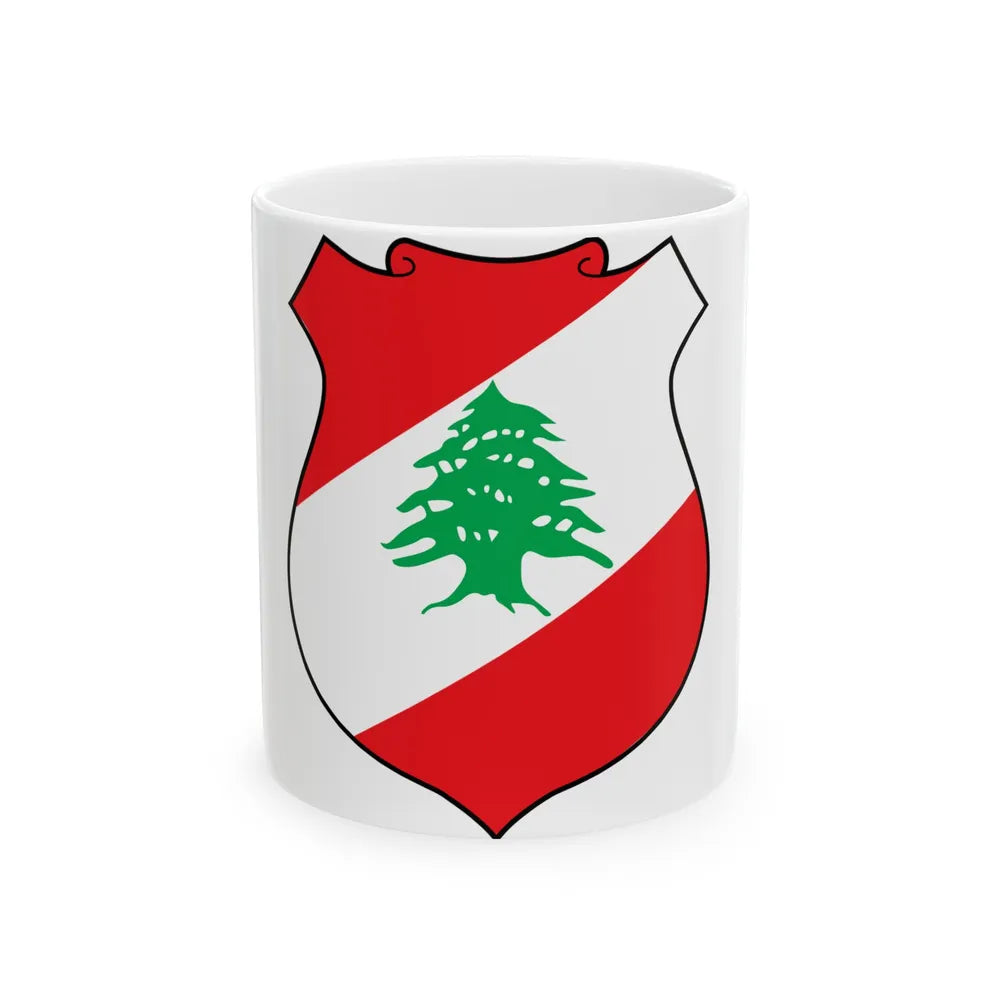 Coat of arms of Lebanon - White Coffee Mug-11oz-Go Mug Yourself