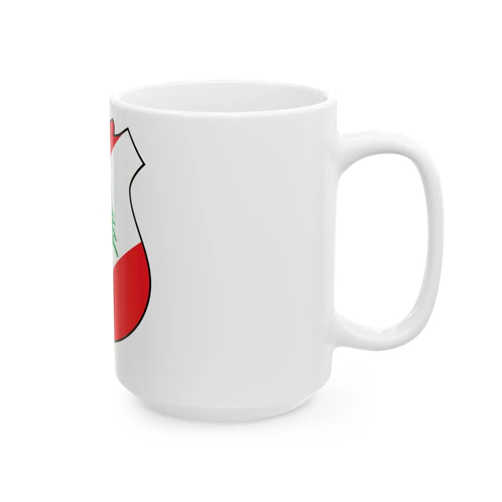 Coat of arms of Lebanon - White Coffee Mug-Go Mug Yourself