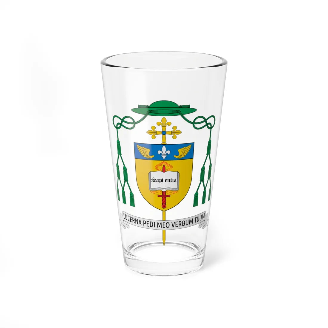Coat of Arms of Lee Anthony Piche (United States) (Coat of Arms) Pint Glass 16oz 16oz - Go Mug Yourself