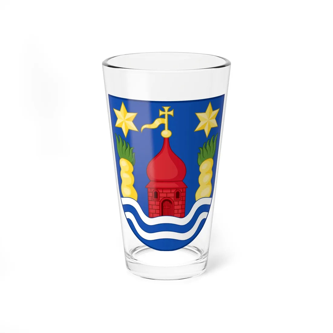 Coat of arms of Lemvig (Denmark) (Coat of Arms) Pint Glass 16oz 16oz - Go Mug Yourself