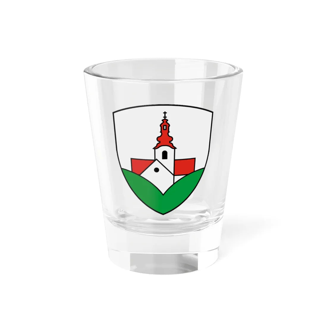Coat of Arms of Lenart (Slovenia) (Coat of Arms) Shot Glass 1.5oz - Go Mug Yourself