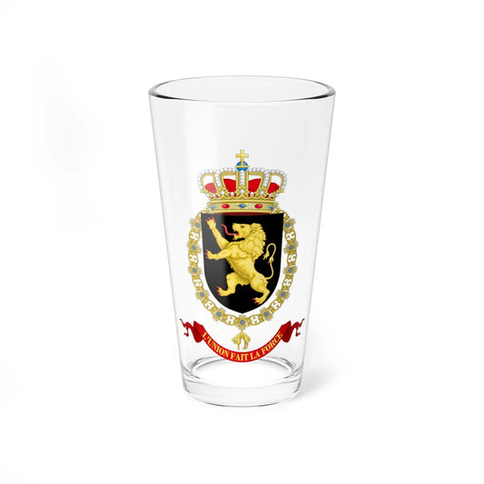 Coat of Arms of Leopold II and Albert I of Belgium Order of the Golden Fleece (Austria) (Coat of Arms) Pint Glass 16oz 16oz - Go Mug Yourself