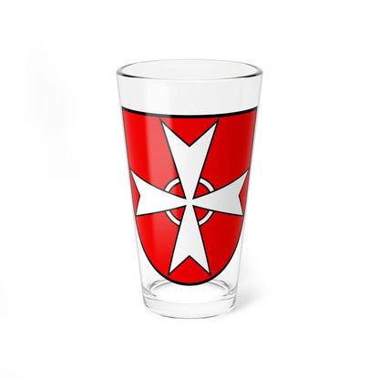 Coat of arms of Leuggern (Switzerland) (Coat of Arms) Pint Glass 16oz 16oz - Go Mug Yourself