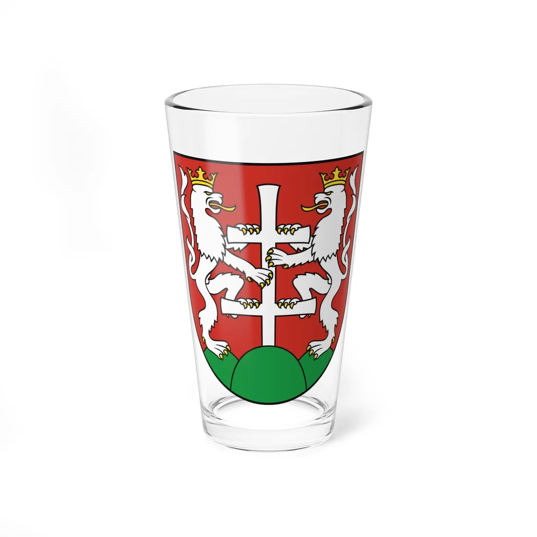 Coat of Arms of Levoča (Slovakia) (Coat of Arms) Pint Glass 16oz 16oz - Go Mug Yourself