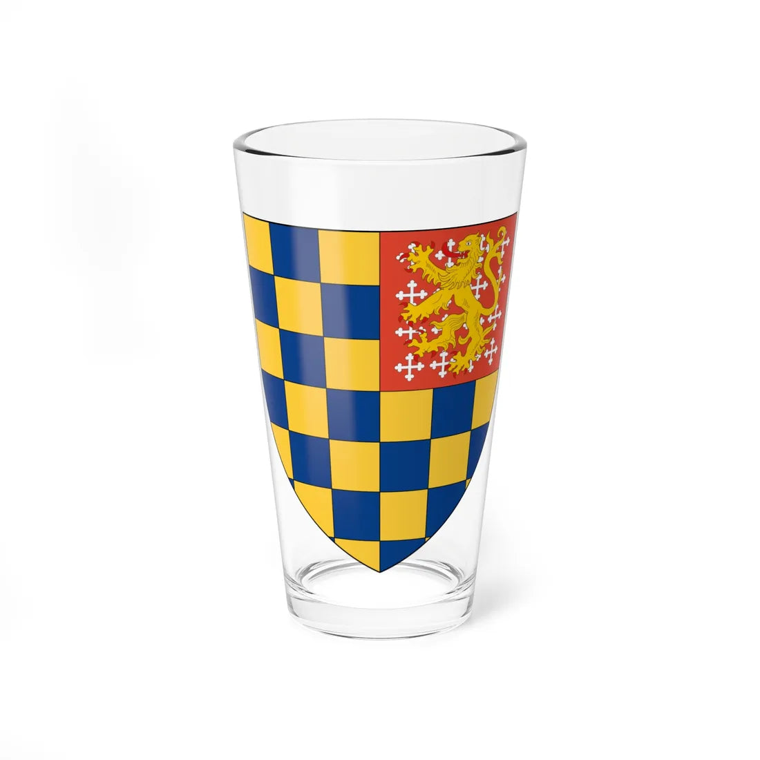 Coat of arms of Lewes (England) (Coat of Arms) Pint Glass 16oz 16oz - Go Mug Yourself