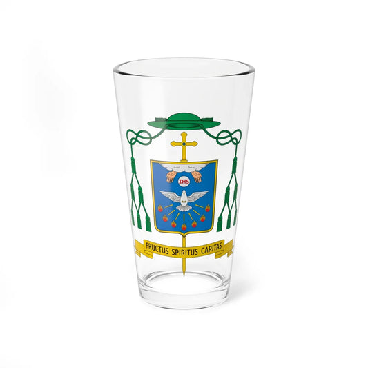 Coat of arms of Liberatus Sangu (Tanzania) (Coat of Arms) Pint Glass 16oz 16oz - Go Mug Yourself