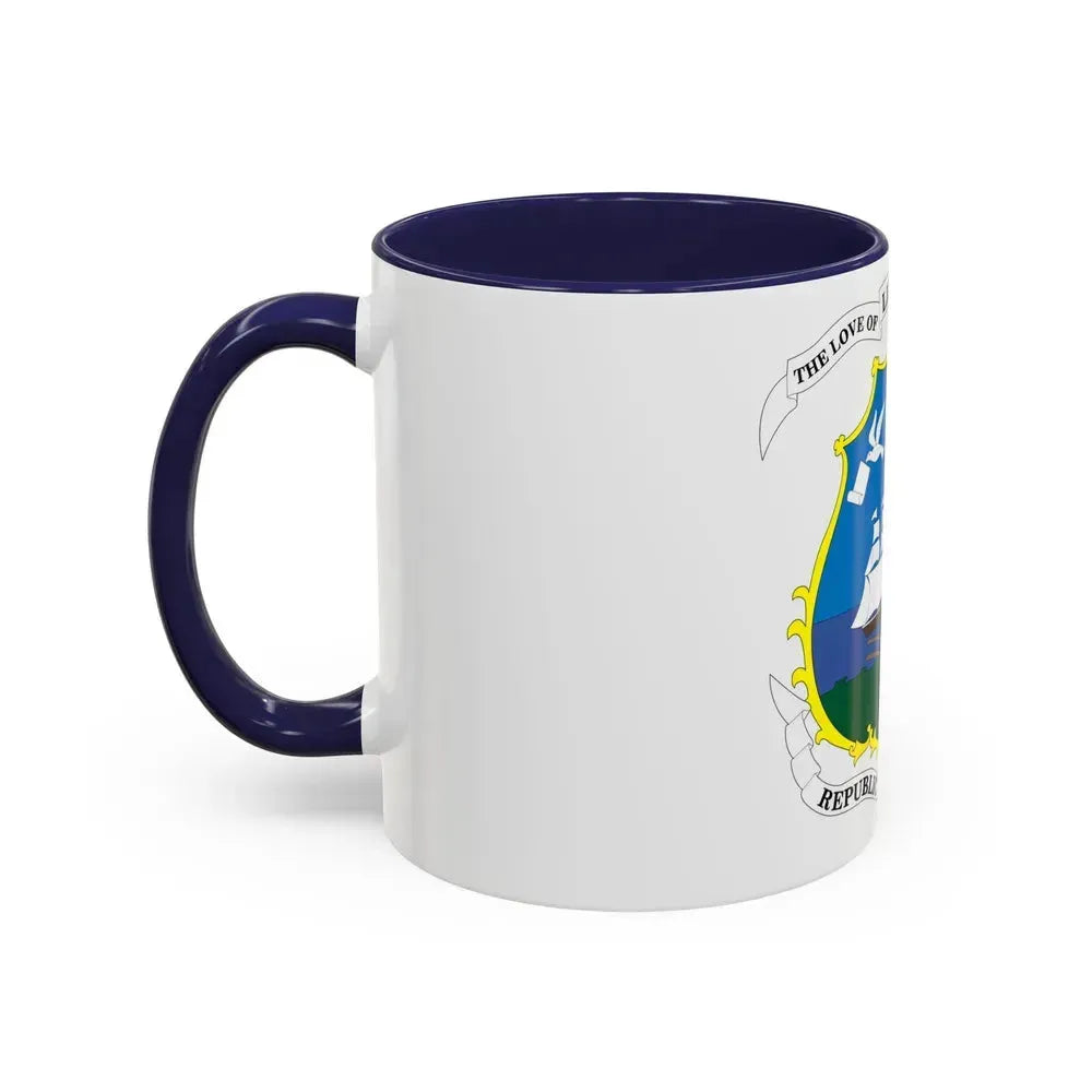 Coat of arms of Liberia - Accent Coffee Mug - Go Mug Yourself